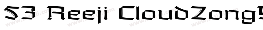 53 Reeji CloudZongY字体转换